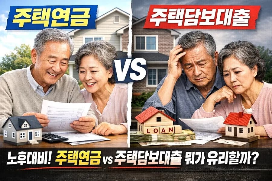 2026년 주택연금 vs 담보대출: 노후 자금, 무엇이 더 유리할까?