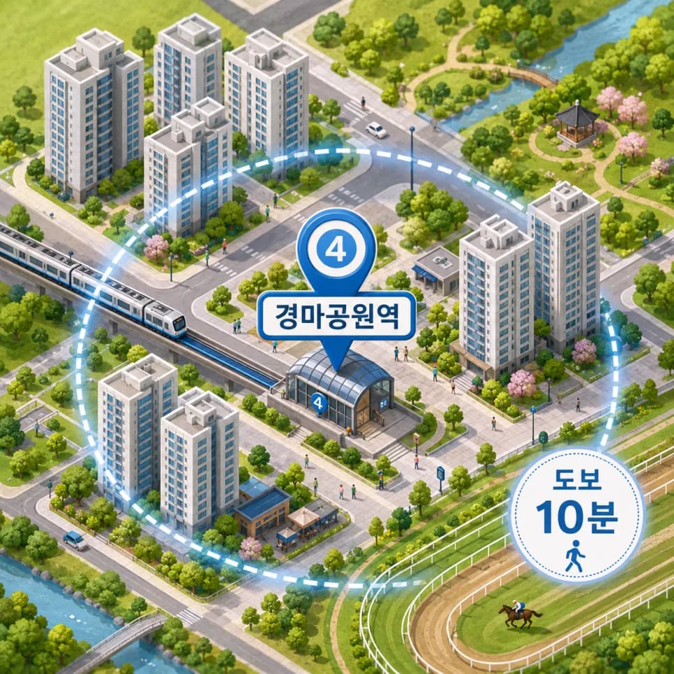 경마공원역 아파트 2026년 핵심 전망: 과천주암 C1·C2 분석