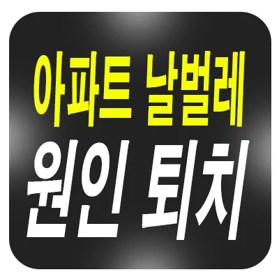 고층 아파트 날벌레 원인과 관리법