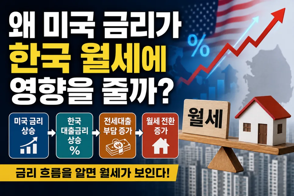미국 금리 상승이 한국 월세에 미치는 영향 2026년 분석