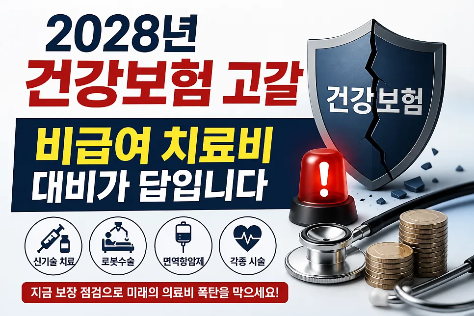 2028년 건강보험 고갈? 개인 맞춤 보장 준비법 (2026년 최신 분석)