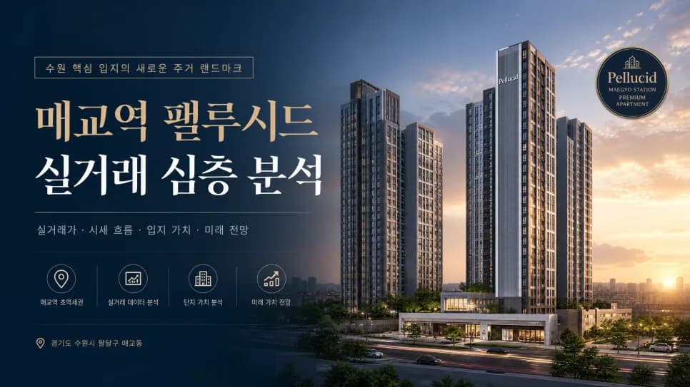 매교역 팰루시드 아파트 매매 동향 2026년 4월 분석