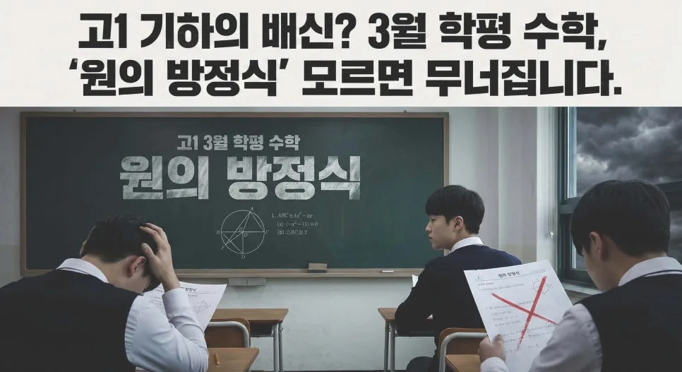고1 수학 3월 학평, '원의 방정식' 놓치면 성적 하락하는 이유 2026