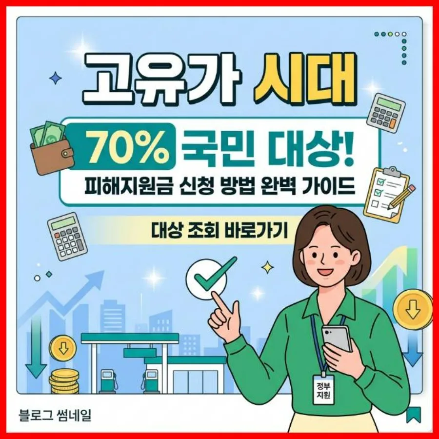 고유가 지원금 2026: 70% 국민 대상 신청 방법 및 대상자 조회 완벽 가이드