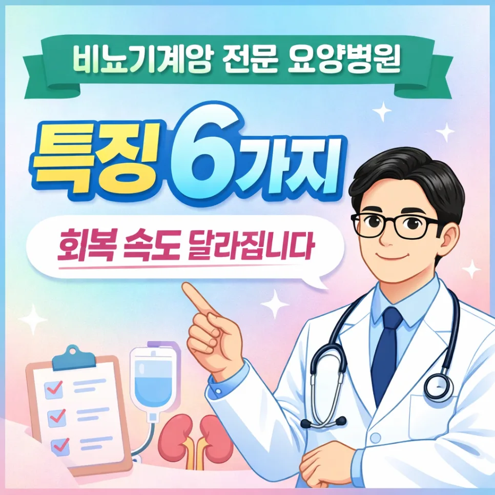 비뇨기계암 요양병원 선택 가이드 2026: 핵심 특징 6가지