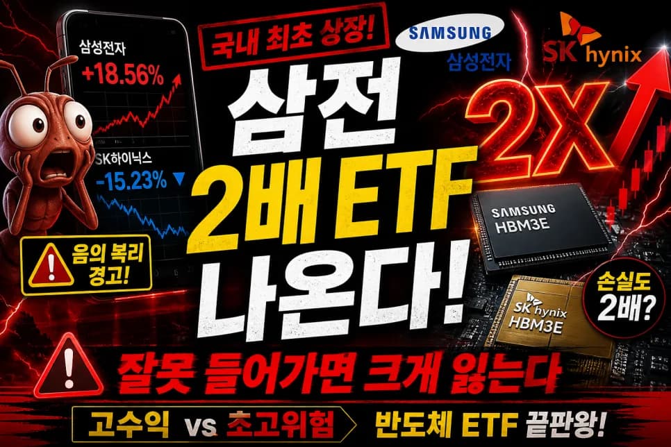 삼성전자·SK하이닉스 2배 ETF, 2026년 투자 전 반드시 알아야 할 3가지