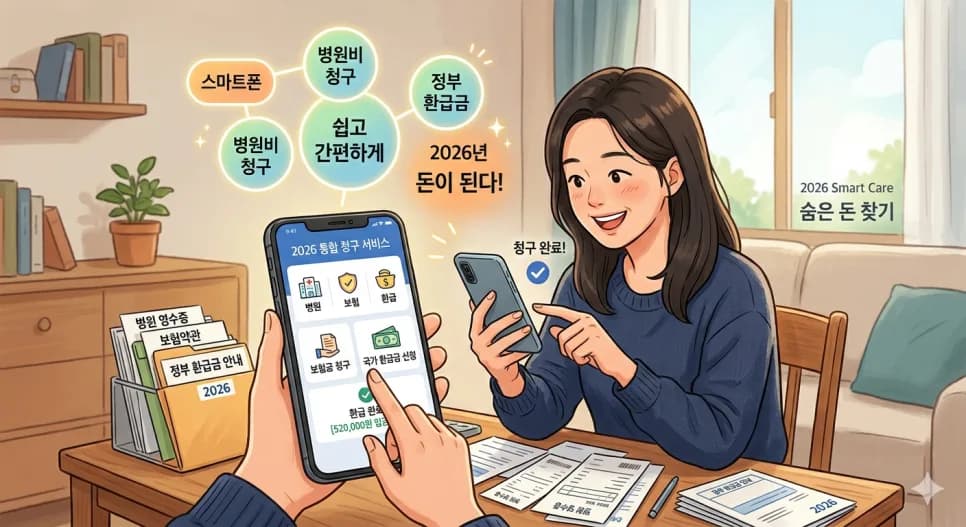 실손보험금 간편 청구 2026: 서류 없이 앱으로 환급금 받는 법