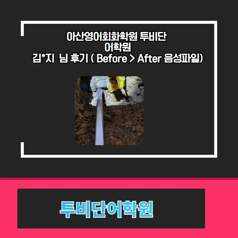 아산 영어회화 2026년 실력 향상 비법: 투비단 어학원 수강 후기