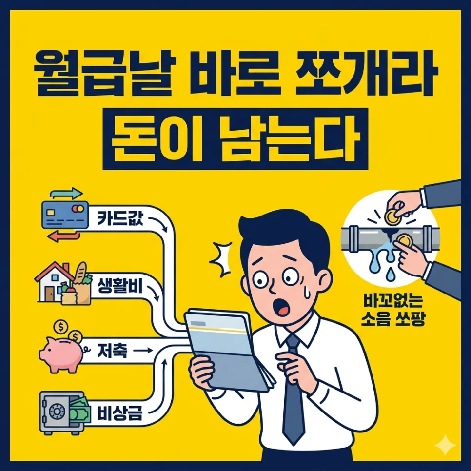 통장 쪼개기 현실적 방법 2026: 월급 관리 실패 원인과 해결책