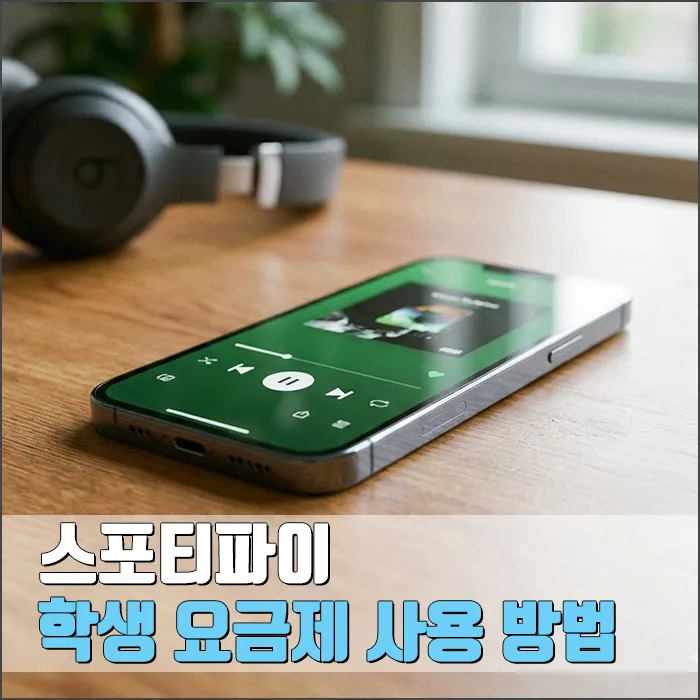 스포티파이 학생 요금제 2026: 45% 할인받는 신청 방법 총정리