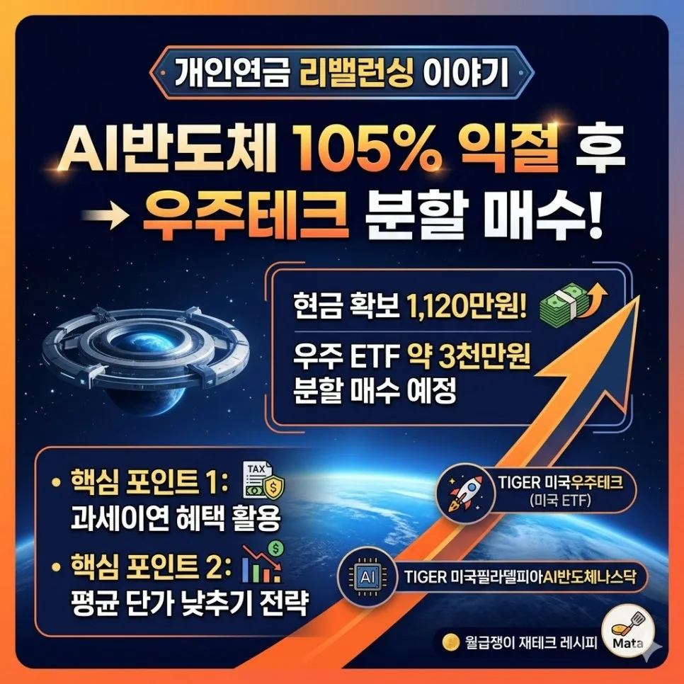 개인연금 리밸런싱 2026: AI 반도체 익절 후 우주 ETF 투자 전략