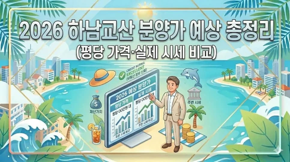 2026 하남교산 분양가, 시세 대비 얼마나 저렴할까? (예상 총정리)