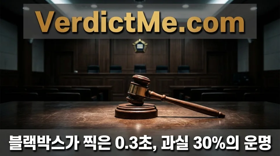 블랙박스 0.3초, 과실 30%의 진실: 2026년 교차로 사고 판례 분석