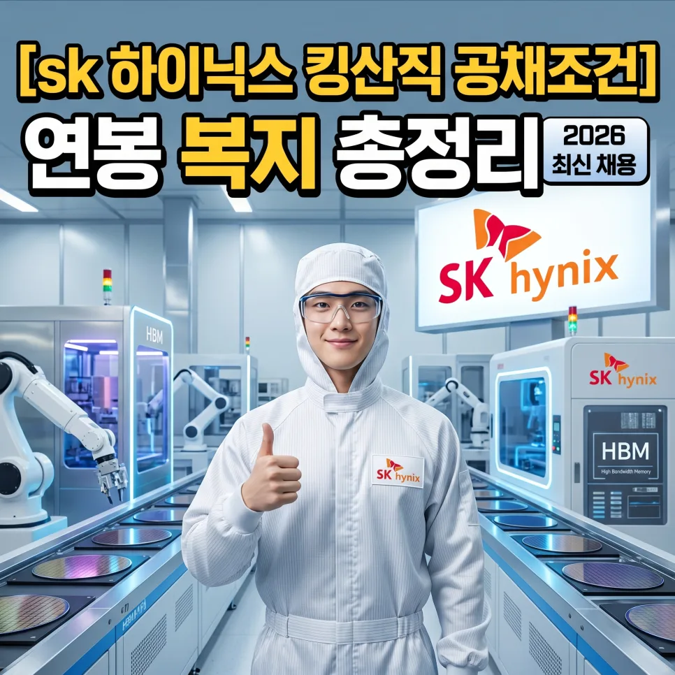SK하이닉스 생산직 2026년 연봉 8천? 공채 조건 완벽 분석