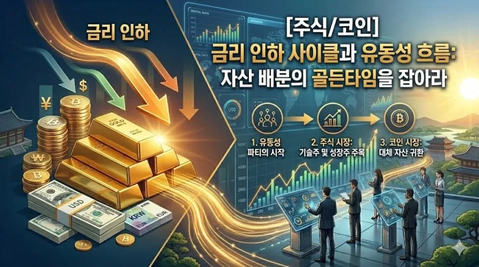 2026년 금리 인하 사이클: 주식·코인 유동성 흐름과 자산 배분 전략