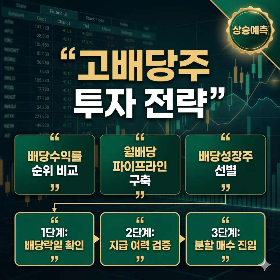 2026년 고배당주 순위: 수익률 높이는 핵심 지표 5가지