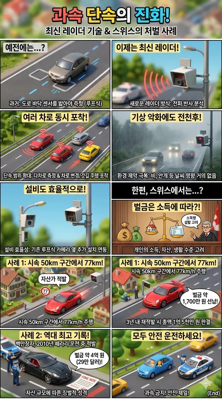 2026년 레이더 단속 완벽 대비: 해외 기상천외한 과속 처벌 사례 총정리