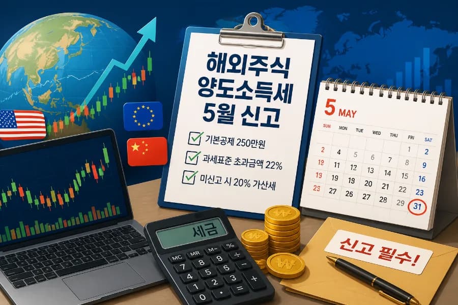 해외주식 세금 미신고 시 20% 가산세? 2026년 절세 총정리