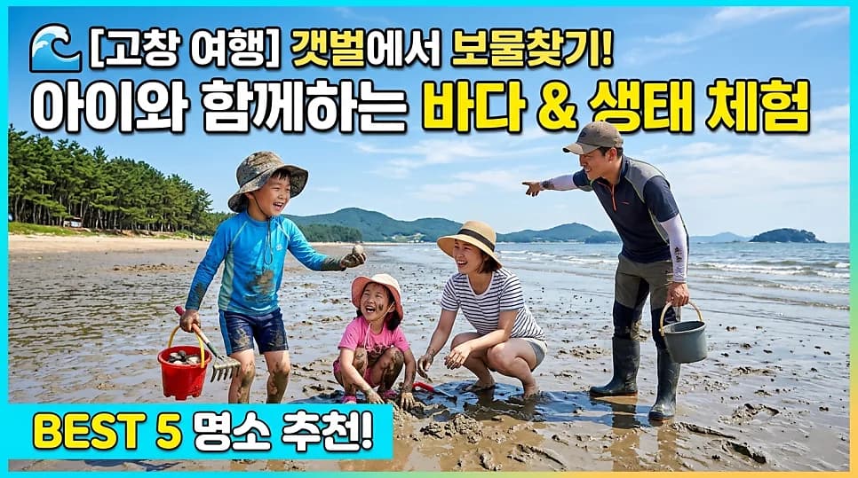 고창 갯벌 체험 2026: 아이와 함께하는 바다 여행 BEST 4