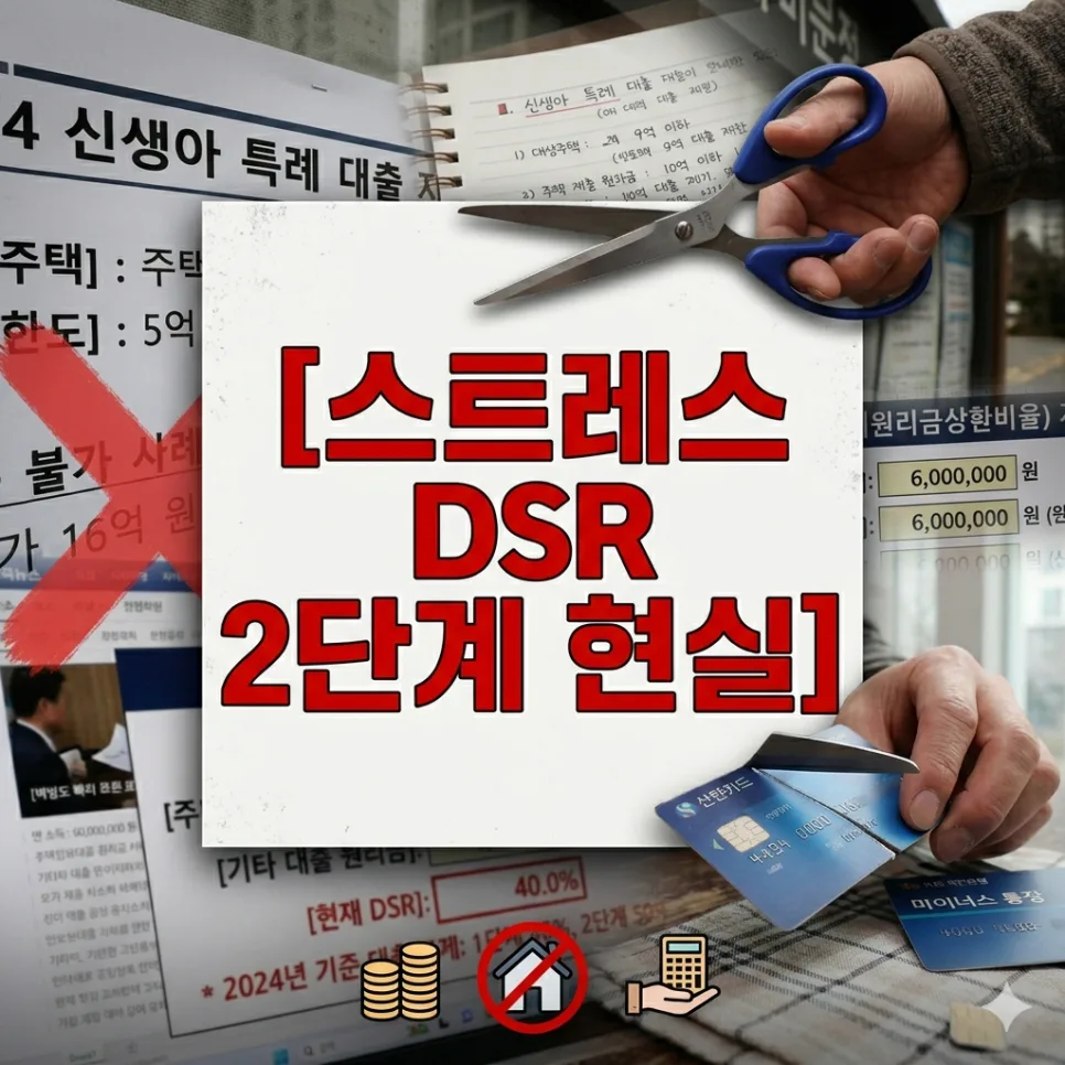 스트레스 DSR 2단계: 2026년 주택담보대출 한도 축소 전망과 잔금 마련 전략