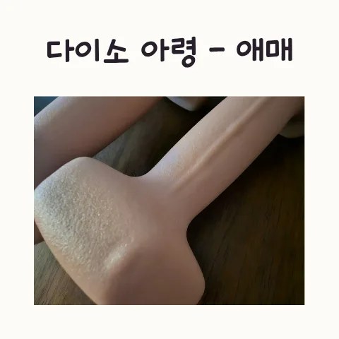 다이소 2kg 아령, 2026년에도 가성비? 마감 불량 솔직 후기