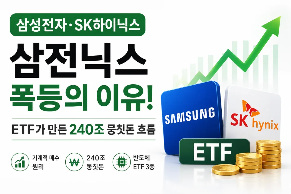 2026년 반도체 ETF 폭등 이유: 240조 자금 흐름 분석