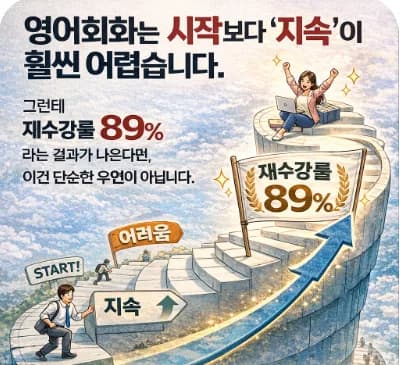 대전 영어회화 2026: 재수강률 89% 학원, 꾸준함의 비밀은?