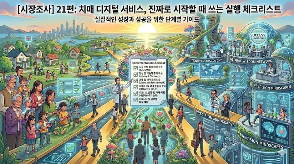 치매 디지털 서비스 실행 체크리스트 2026: 초기 정의부터 사업화까지