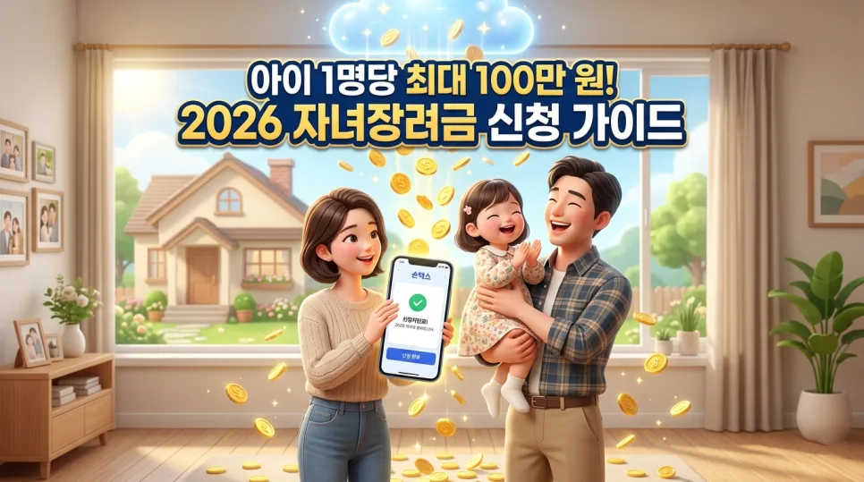 2026년 자녀장려금, 100만원 받는 자격과 신청 완벽 가이드