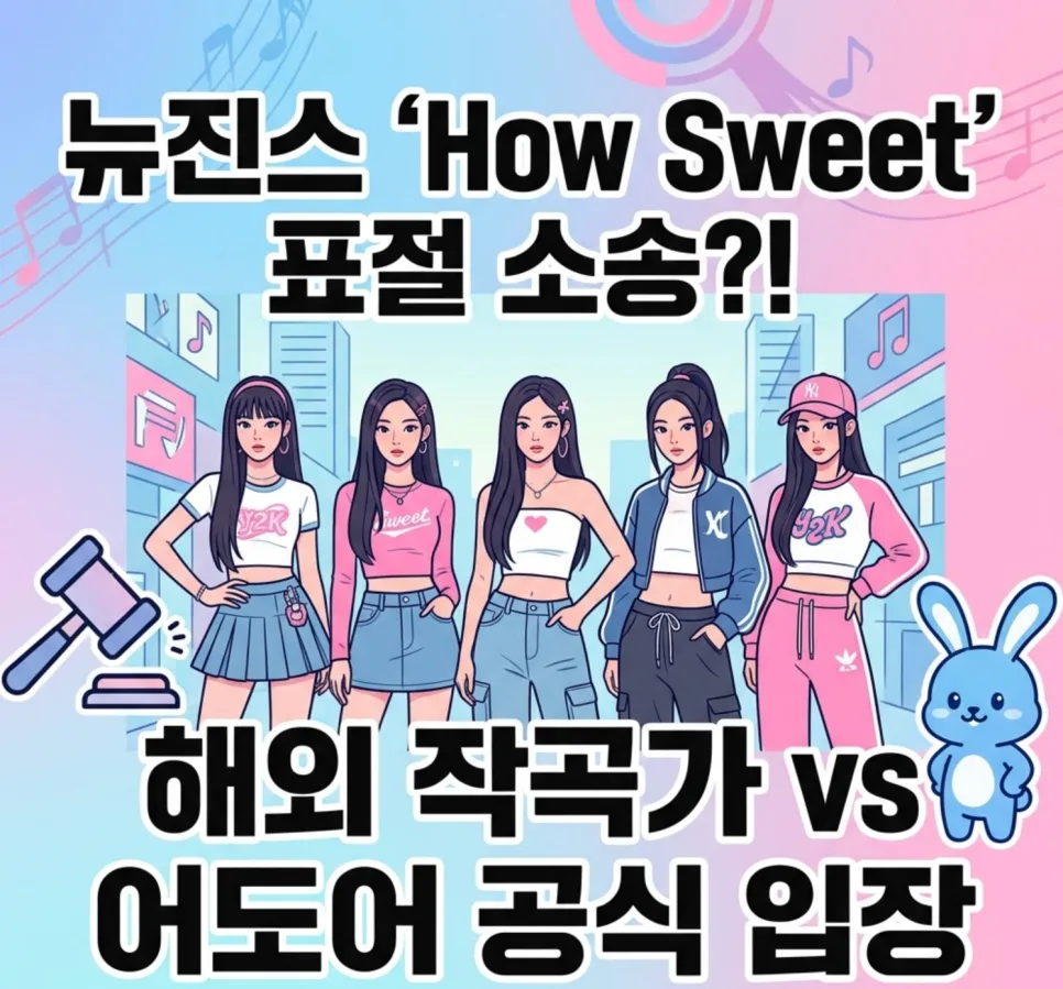 뉴진스 'How Sweet' 표절 소송 진실은? 어도어 반박 내용 2026