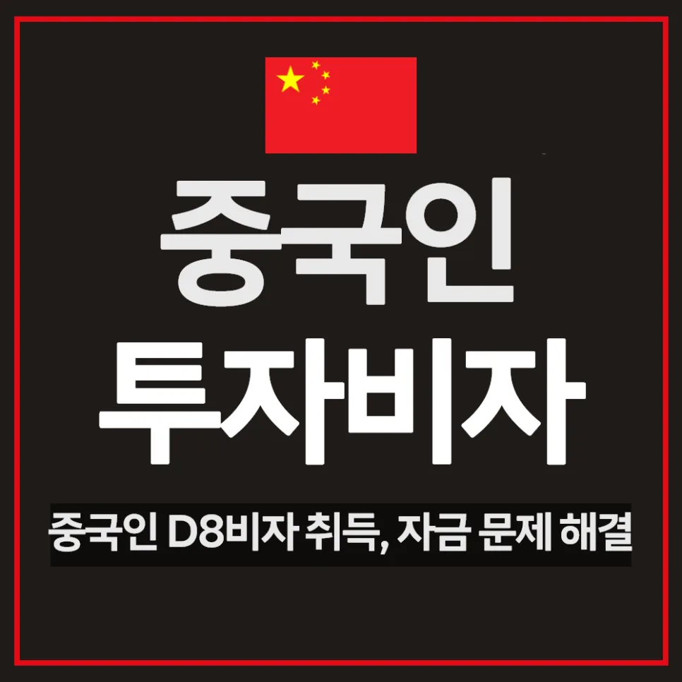 중국인 투자비자 D8 조건 및 자금 출처 해외 송금 완벽 가이드 2026