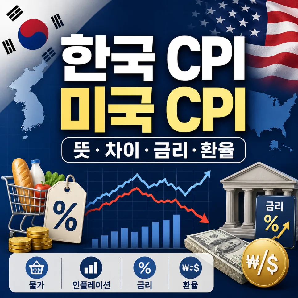 CPI 뜻과 금리 영향 2026: 한국 vs 미국 CPI 비교 분석
