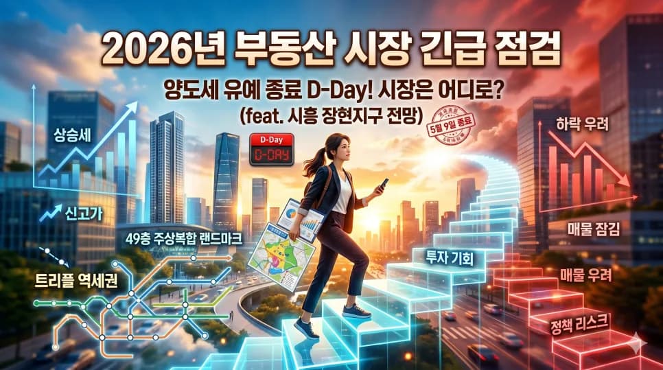 2026년 5월 아파트 시장 전망: 양도세 중과 부활, 시흥 장현지구 분석