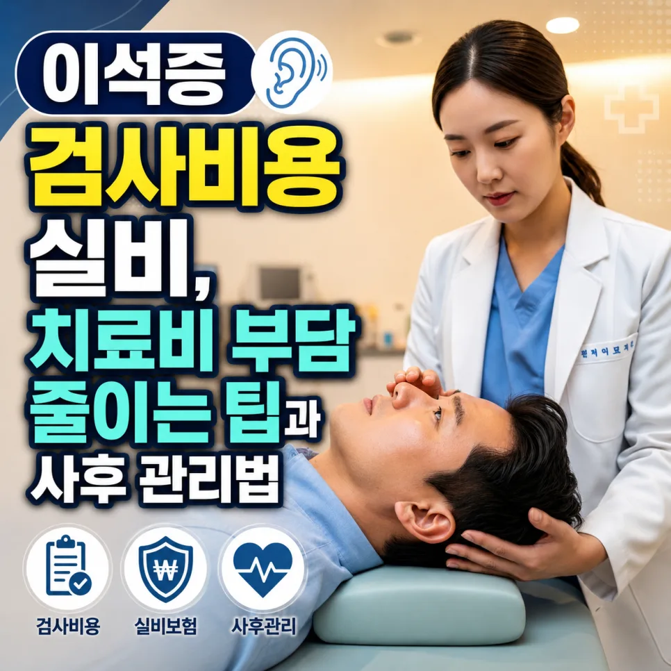 이석증 검사 비용 실비 청구 2026: 재발 줄이는 관리법 총정리
