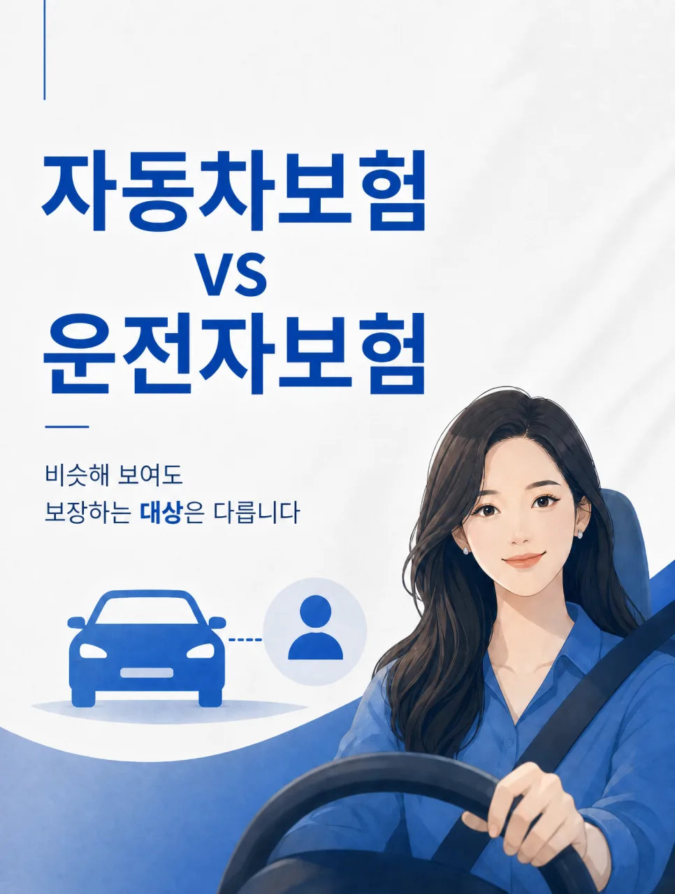 운전자보험 vs 자동차보험 2026년 비교: 나를 위한 선택은?