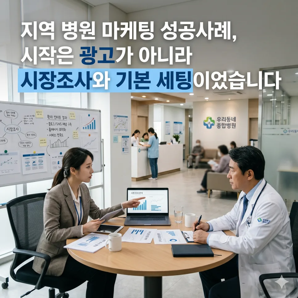 지역 병원 마케팅: 광고 전 시장 분석과 기본 세팅 전략 2026