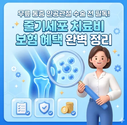 무릎 연골 재생 치료 보험 2026: 카티라이프·카티스템 보장 분석