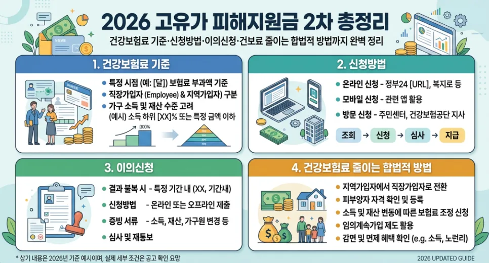 2026 고유가 피해지원금 2차, 건보료 기준과 신청 방법 총정리