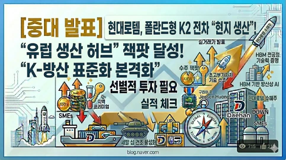 현대로템 K2 폴란드 생산 2026: 유럽 생산 허브 구축 전략