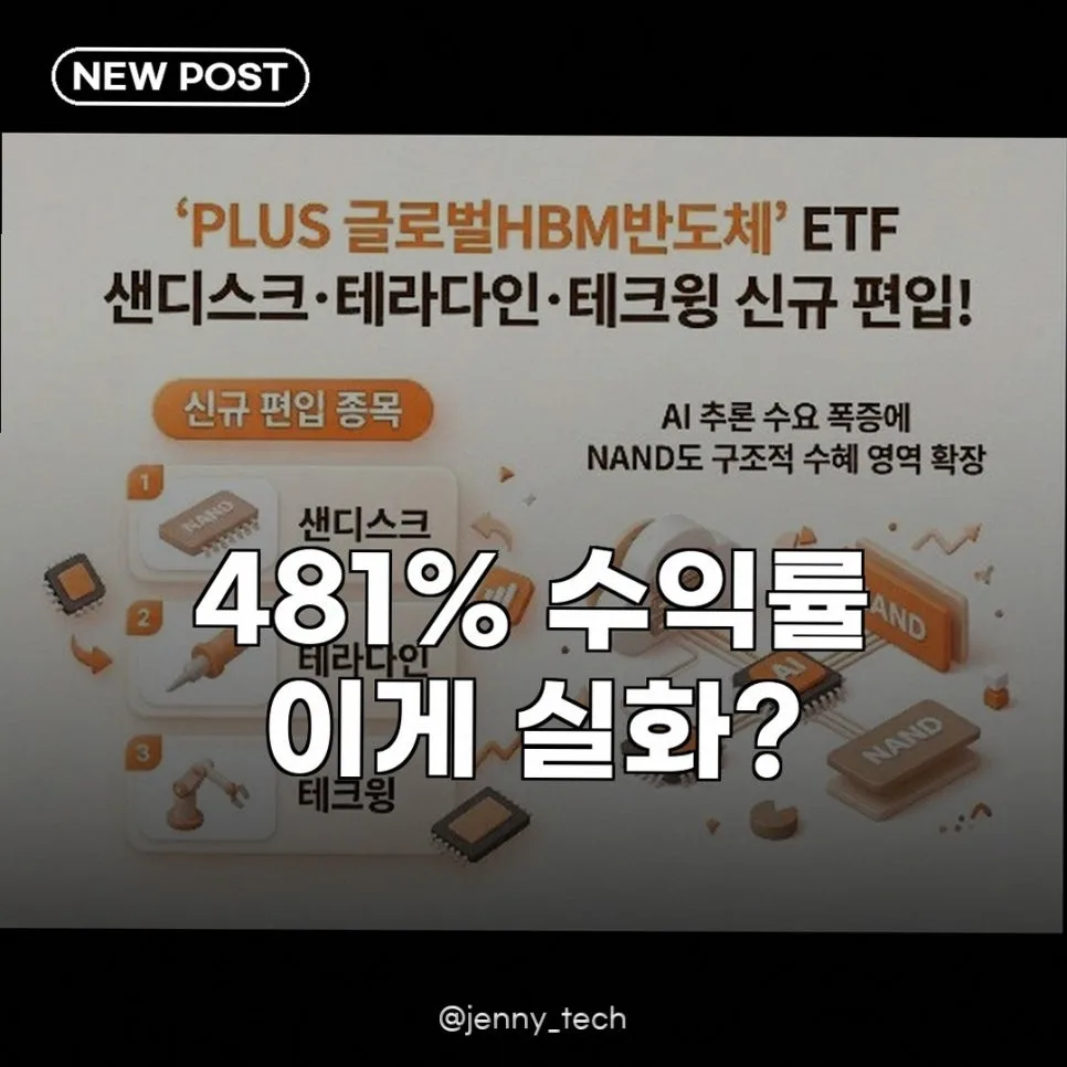 HBM 반도체 ETF 2026년 수익률 전망: 481% 신화 재현 가능할까?