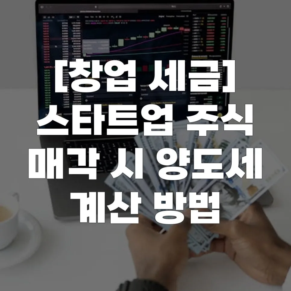 스타트업 주식 양도세, 2026년 절세 전략과 계산법 총정리
