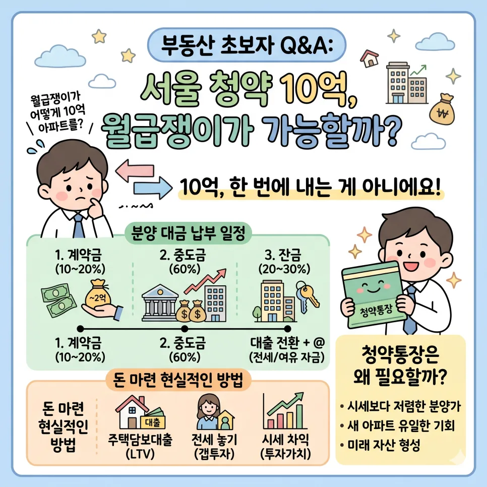 서울 아파트 10억, 청약통장으로 내 집 마련 전략 2026