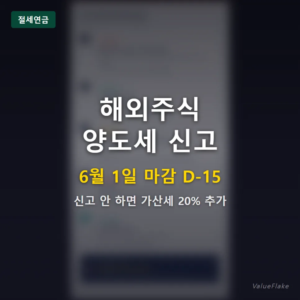 해외주식 양도세 2026년 6월 1일 마감: 5단계 신고 완벽 가이드