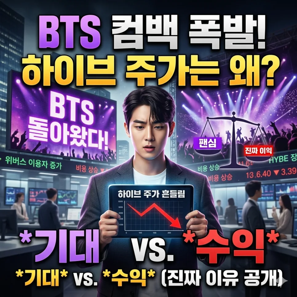 하이브 주가, BTS 컴백에도 흔들리는 이유 2026 분석