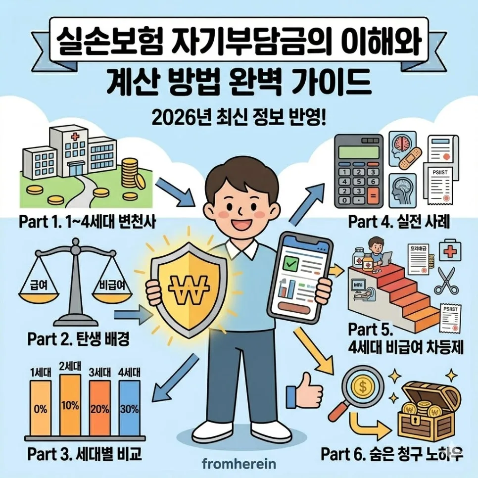 실손보험 자기부담금 2026년 완벽 해부: 세대별 차이와 계산법