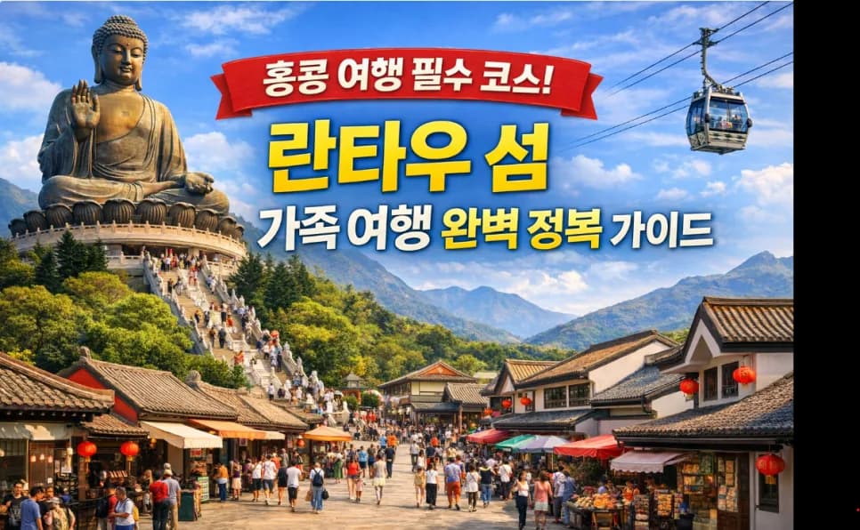 홍콩 란타우 섬 여행 코스 2026: 천단대불부터 디즈니랜드까지
