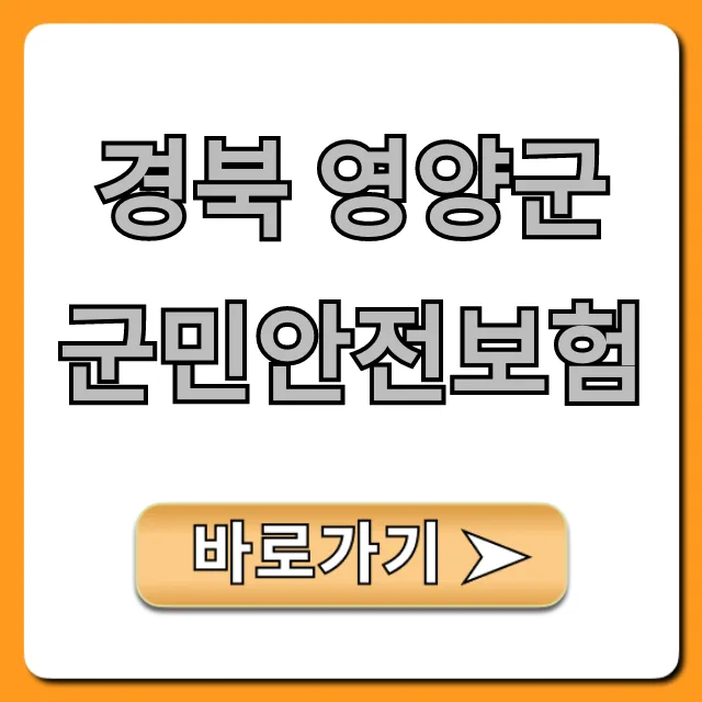 영양군 군민안전보험 2026년 혜택 총정리: 자동가입과 청구 방법