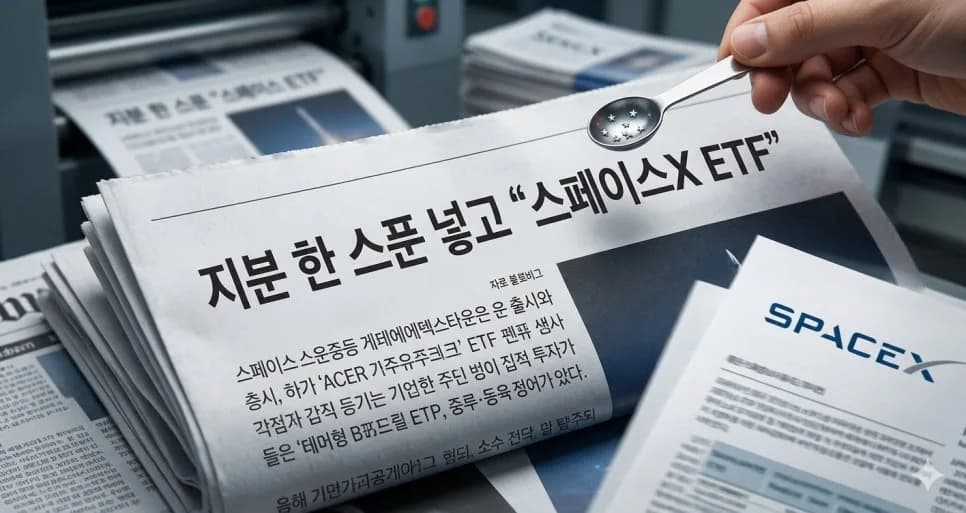 스페이스X ETF, 이름만 보고 샀다간? 2026년 투자 주의점 총정리