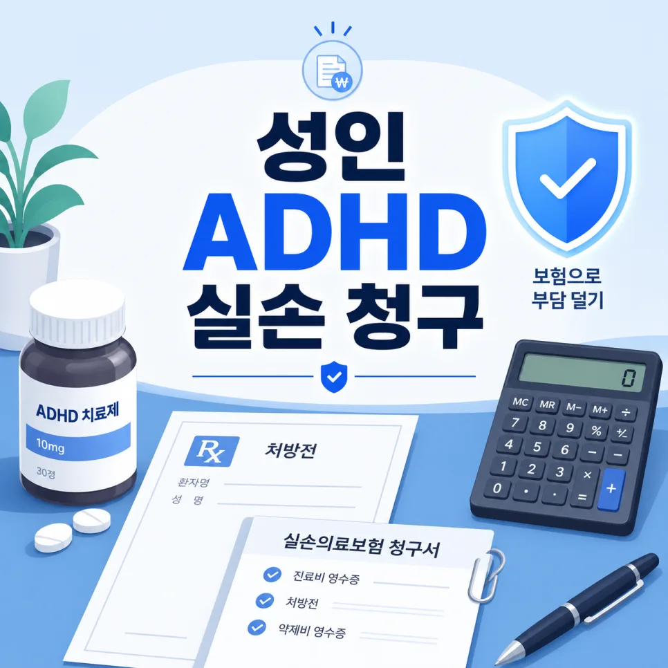 성인 ADHD 실손보험 청구 2026: 보상 범위와 서류 완벽 가이드