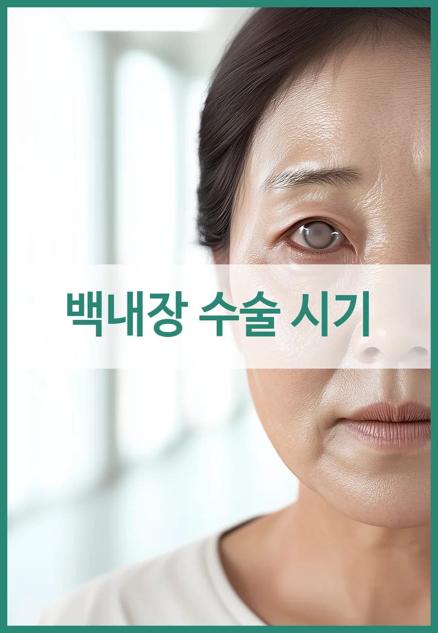 백내장 초기증상과 수술 시기 2026: 미루면 안 되는 이유와 치료법